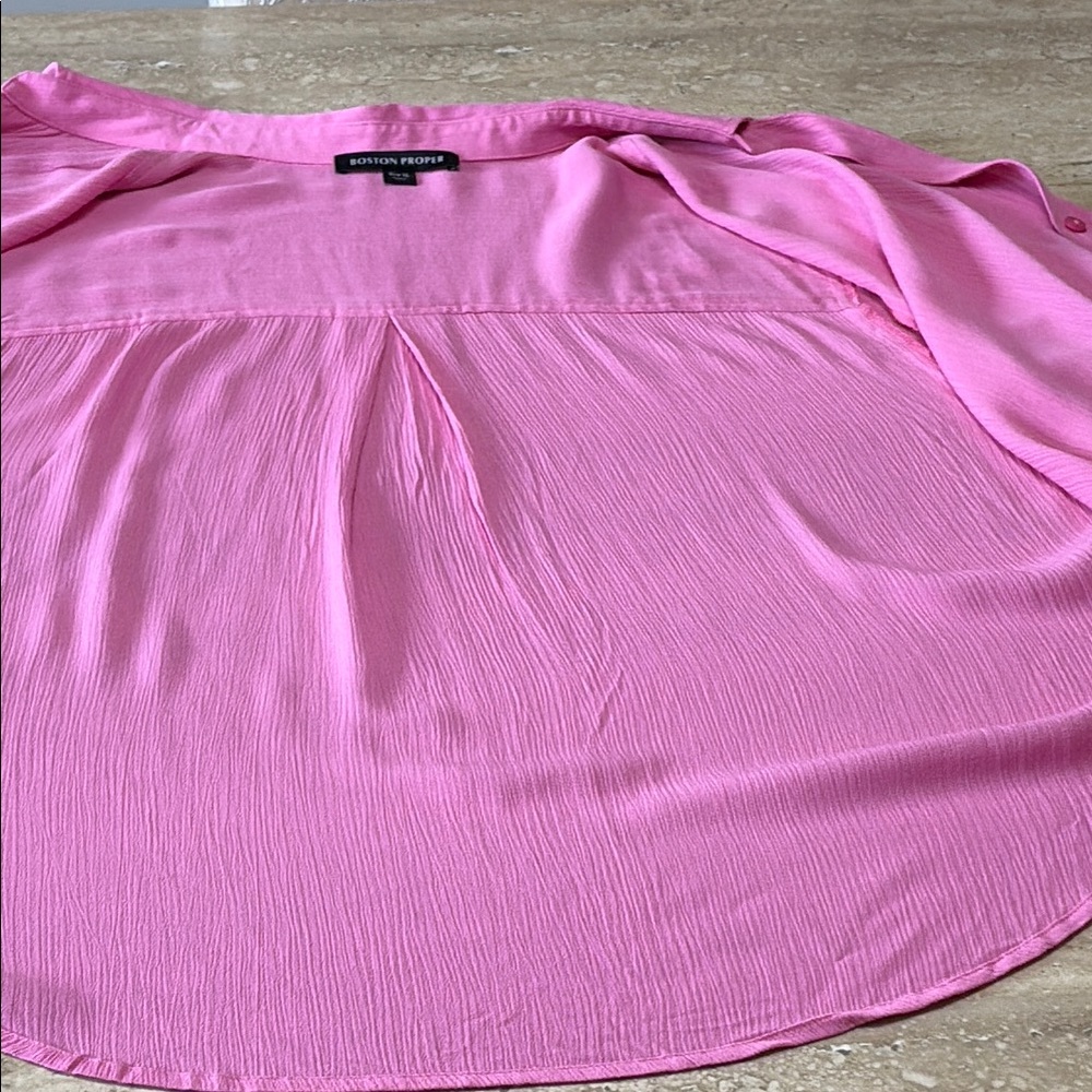 NWOT Boston Proper 2 Piece Pink Short Set with Elastic Waist - Picture 6 of 15